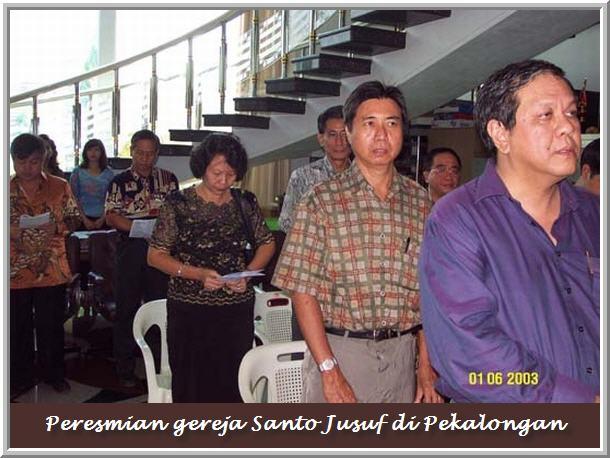 Peresmian Gereja Santo Jusuf di Pekalongan : Sunday : 01. June 2003