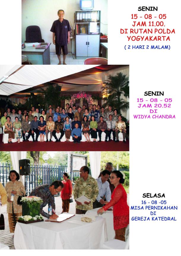 Senin - Selasa, 15 - 16 Agustus 2005 : Wednesday : 17. August 2005