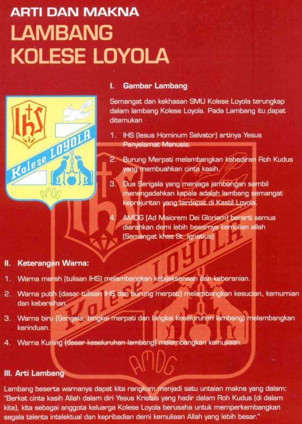 Arti dan Makna Lambang Kolese LOYOLA : Thursday : 01. January 1970