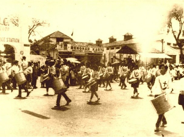 Drum Band SMA Masehi I Perayaan  Kemerdekaan R.I. : Tuesday : 17. August 1965