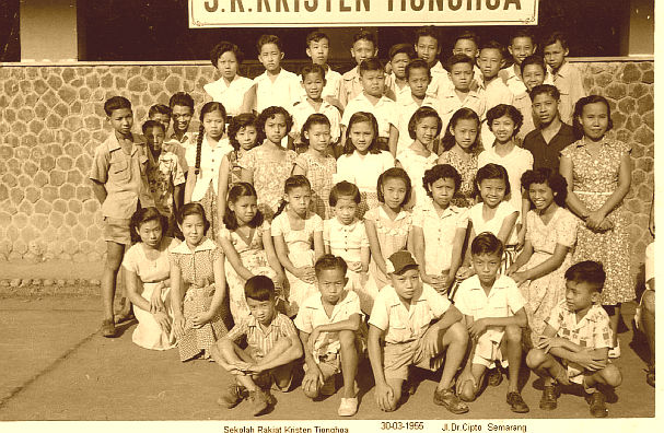 Sekolah Rakjat Kristen Tionghoa : Wednesday : 30. March 1955